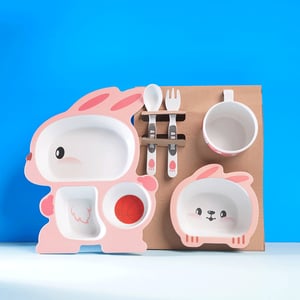 Rabbit Tableware 5pcs Set For Kids
