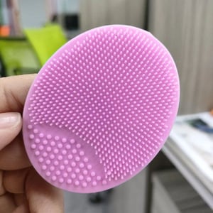 2pcs Silicone Massage Brush - Baby Pink & Baby Blue