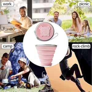 Folding Travel Mug - Pink