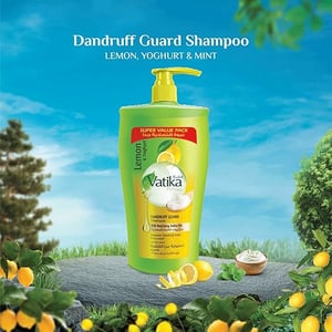 Dabur Vatika Naturals Lemon & Yoghurt Dandruff Guard Shampoo 1000ml•