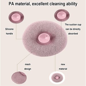 Exfoliating Sponge Shower Loofah - Light Peach