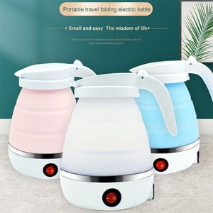 Foldable Silicone Electric Kettle - Sky Blue
