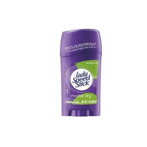 Lady Speed Stick Antiperspirant Deodorant Invisible Dry Powder Fresh 39.6g •