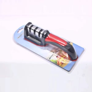 Knife Sharpener 3 Stage - Red & Black