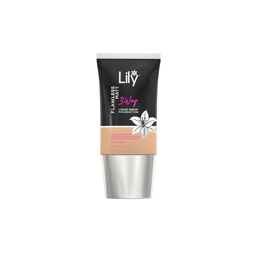 Lily Flawless Matt 3 Way Liquid Serum Foundation 30ml - Soy