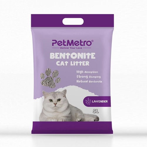 PetMetro Bentonite Cat Litter 5L - Lavender