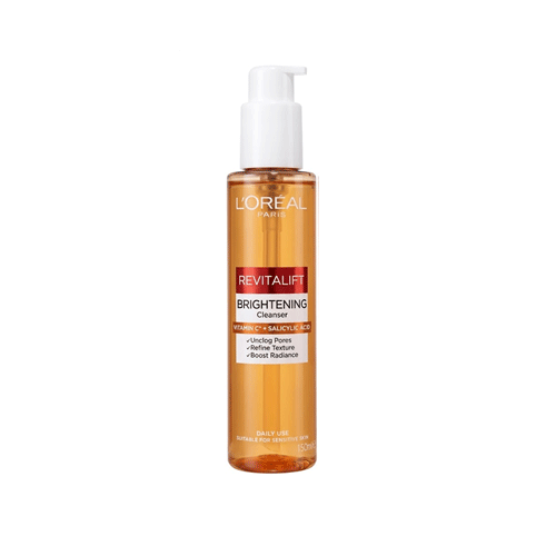 Loreal Revitalift Brightening Cleanser with Vitamin C + Salicylic Acid 150ml •