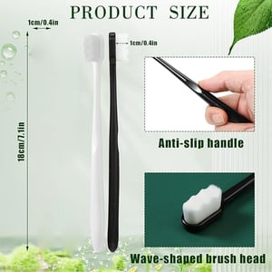 Ultra Soft Fiber Bristle Tooth Brush With Box - White