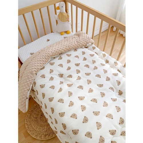 Bear Head Pure Cotton Baby Blanket