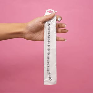 Women High Quality AD Stone Bracelet With Pouch - 001