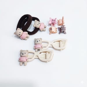 Baby Hair Accessories 8pcs Set - Teddy