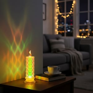 LED Crystal Luminous Candle - Large