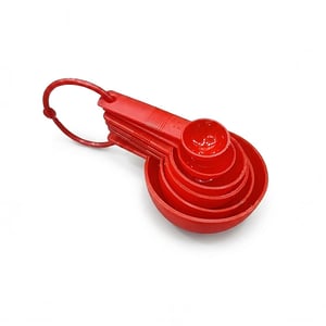 Measuring Spoon Cup 6pcs Set - Red