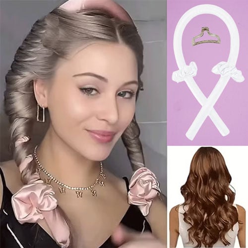 Heatless Hair Curler Accessories Set 2 - White