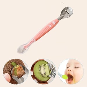 Multifunctional Baby Feeding Spoon - Pink