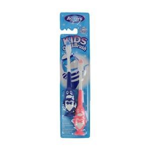 Beauty Formulas Kids Quick Toothbrush 3-6 Years - Penguin Pink & Deep Blue