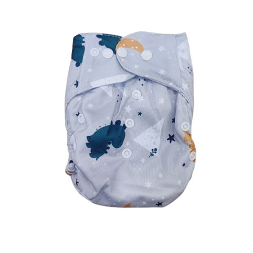 Fashion Baby All In One Reusable Diaper 0-24 Months - Dinosaurs