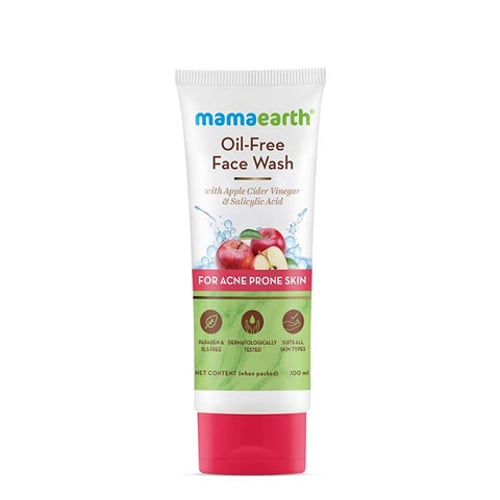 Mamaearth Oil-Free Face Wash for Acne Prone Skin 100ml •