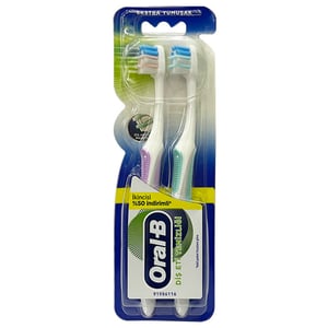 Oral-B Gum Cleaning Toothbrush 2pcs - Purple & Paste