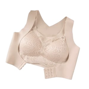 Soft Padded Butterfly Shape Bra For Women - M Beige