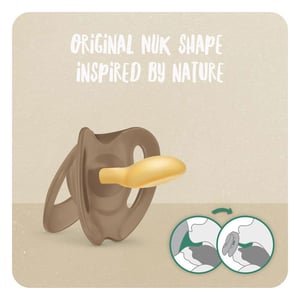 NUK For Nature Latex Soother 0-6m - 2p (0652)