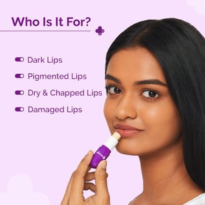 The Derma Co 1% Vitamin C Brightening Lip Balm SPF 50 PA+++ 4.5g •