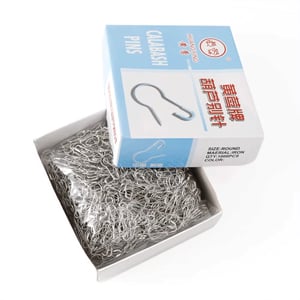 Silver Color Calabash Shape Safety Pin - 20pcs