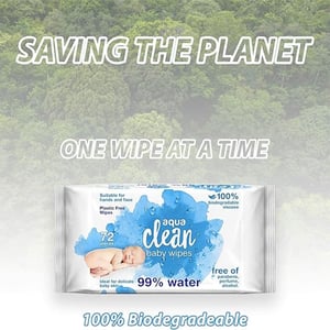 Aqua Clean Baby Wet Wipes 72 pieces