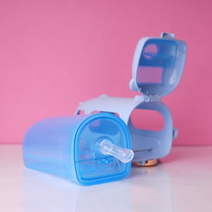 Cute Bus Water Pot For Kids - Baby Blue