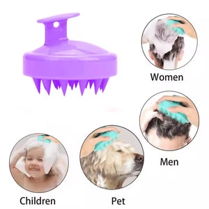 Sweet Beauty Silicone Hair Scalp Massage Brush - Lavender