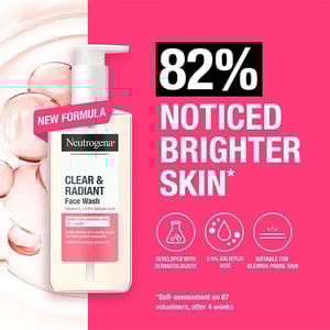 Neutrogena Clear & Radiant Face Wash with Vitamin C & Pink Grapefruit 200ml