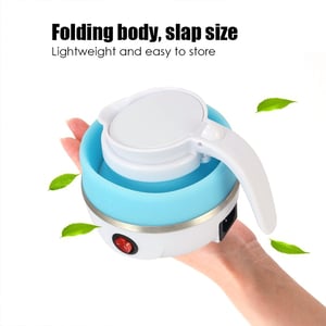 Foldable Silicone Electric Kettle - Sky Blue