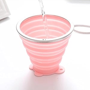 Folding Travel Mug - Pink