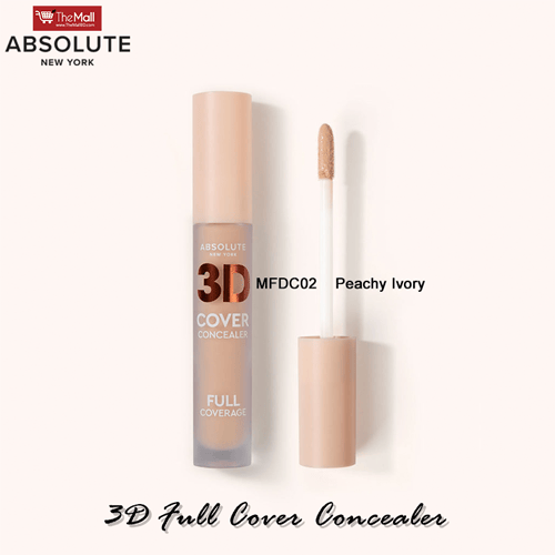 Absolute New York 3D Full Cover Concealer 5.5ml - MFDC02 Peachy Ivory