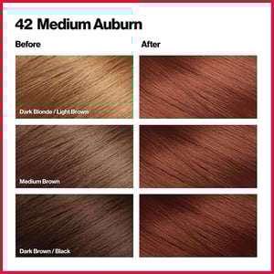 Revlon ColorSilk Beautiful 3D Hair Color - 42 Medium Auburn  •