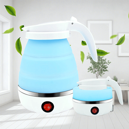 Foldable Silicone Electric Kettle - Sky Blue