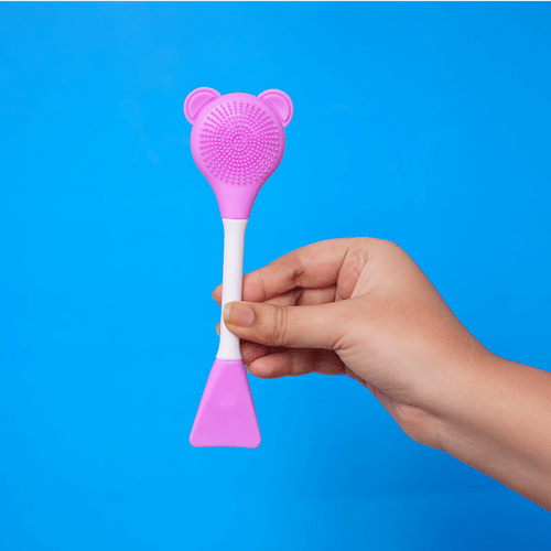 Multi-Functional Silicone 2-in-1 Face Scrubber & Spatula Stick - Lavender