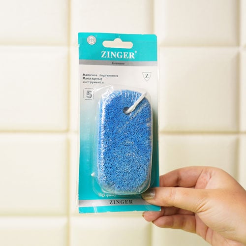 Zinger Pumice Stone Foot Scrub - Blue
