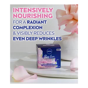 Nivea Rose Care Anti-Wrinkle Night Cream With Rose Petal Oil & Calcium 50ml