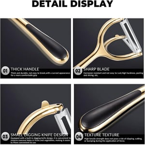 Stainless Steel Fruit & Vegetable Peeler - Golden