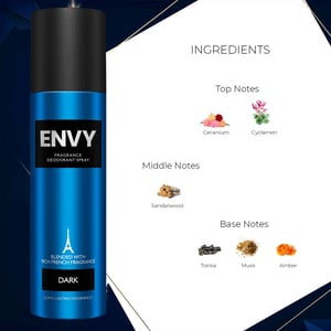 Envy Fragrance Deodorant Spray For Men 120ml - Dark •