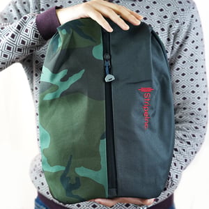 Stripelnc Mini Travel Backpack - Green Camouflage