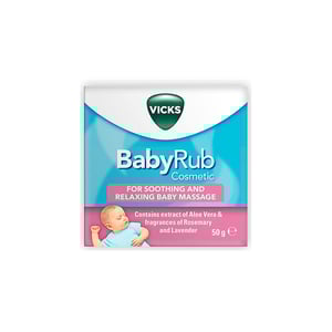 Vicks BabyRub Ointment for Soothing and Relaxing Baby Massage Jar 50g