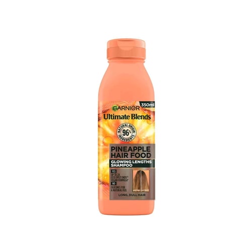 Garnier Ultimate Blends Pineapple Hair Food Glowing Lengths Shampoo For Long Dull Hair 350ml •