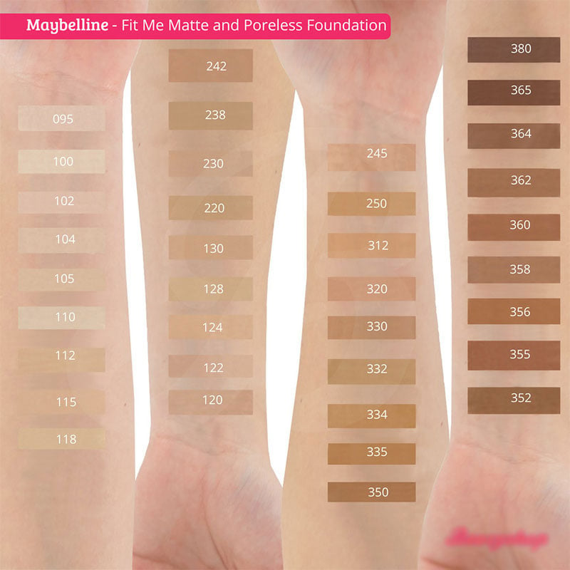 Maybelline Fit Me Matte + Poreless Foundation 30ml - 242 Light Honey
