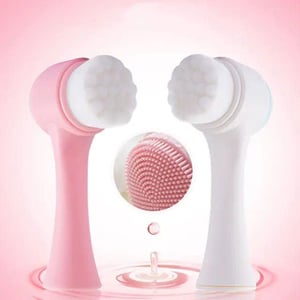 Kiss Lovely Facial Cleansing Brush - Hot Pink