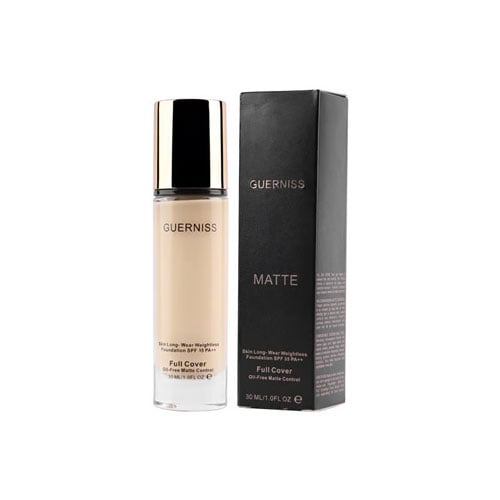 Guerniss Full Cover Matte Foundation 30ml - 2.0 Warm Porcelain