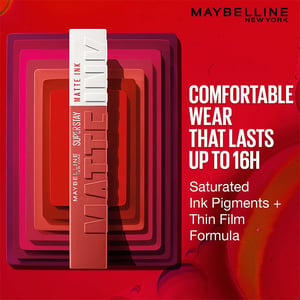 Maybelline New York Super Stay Matte Ink Liquid Lipstick 5ml - 530 Warrior
