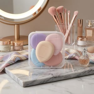 5pcs Multi-Color Mini Finger Puff Set Box