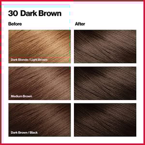 Revlon ColorSilk Beautiful 3D Hair Color - 30 Dark Brown  •